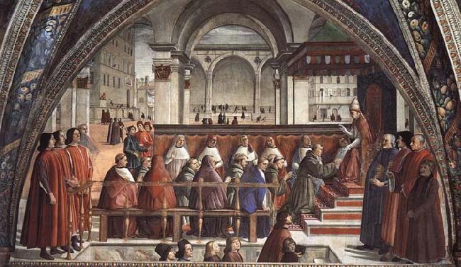 Domenicho Ghirlandaio Bestatigung der Ordensregel der Franziskaner